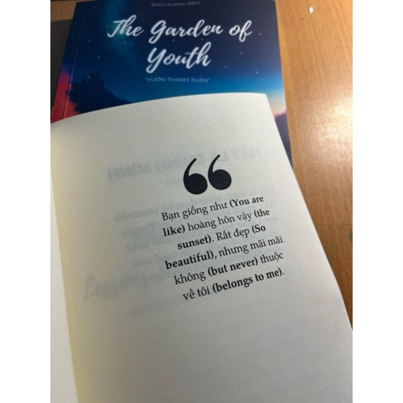 [pre-order] Combo 2 cuốn sách Song Ngữ Vườn Thanh Xuân The Garden Of Youth - Lời Nói Của Thanh Xuân Sayings of Youth