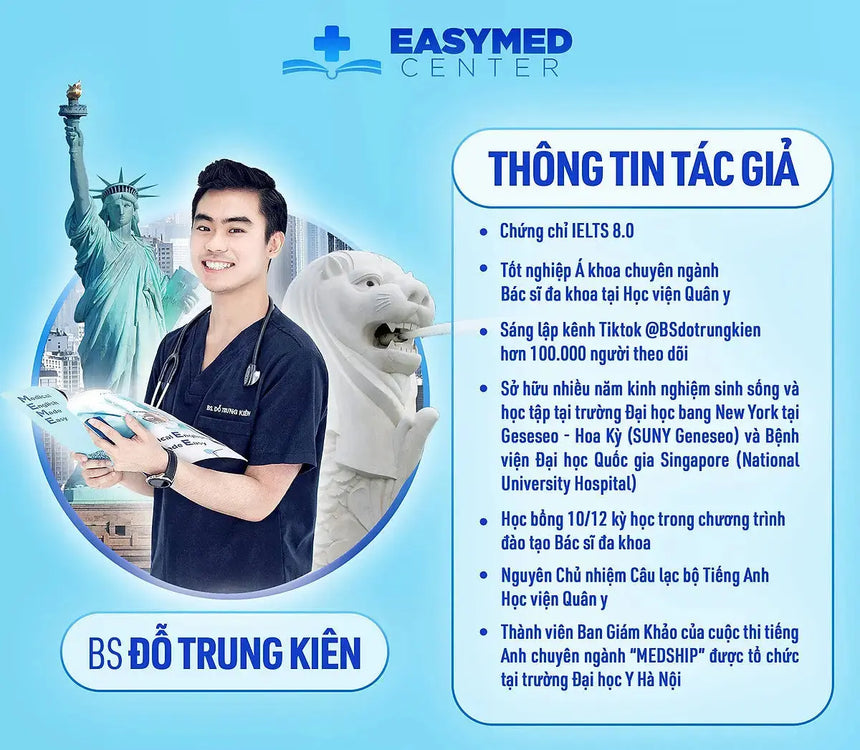Trọn Bộ 3 cuốn sách của BS. Đỗ Trung Kiên - Tiếng Anh Y Khoa - Tiếng Anh Giao Tiếp Bệnh Viện - Ngữ Pháp Tiếng Anh Tối Giản Bido - Tiệm Sách Việt tại Australia