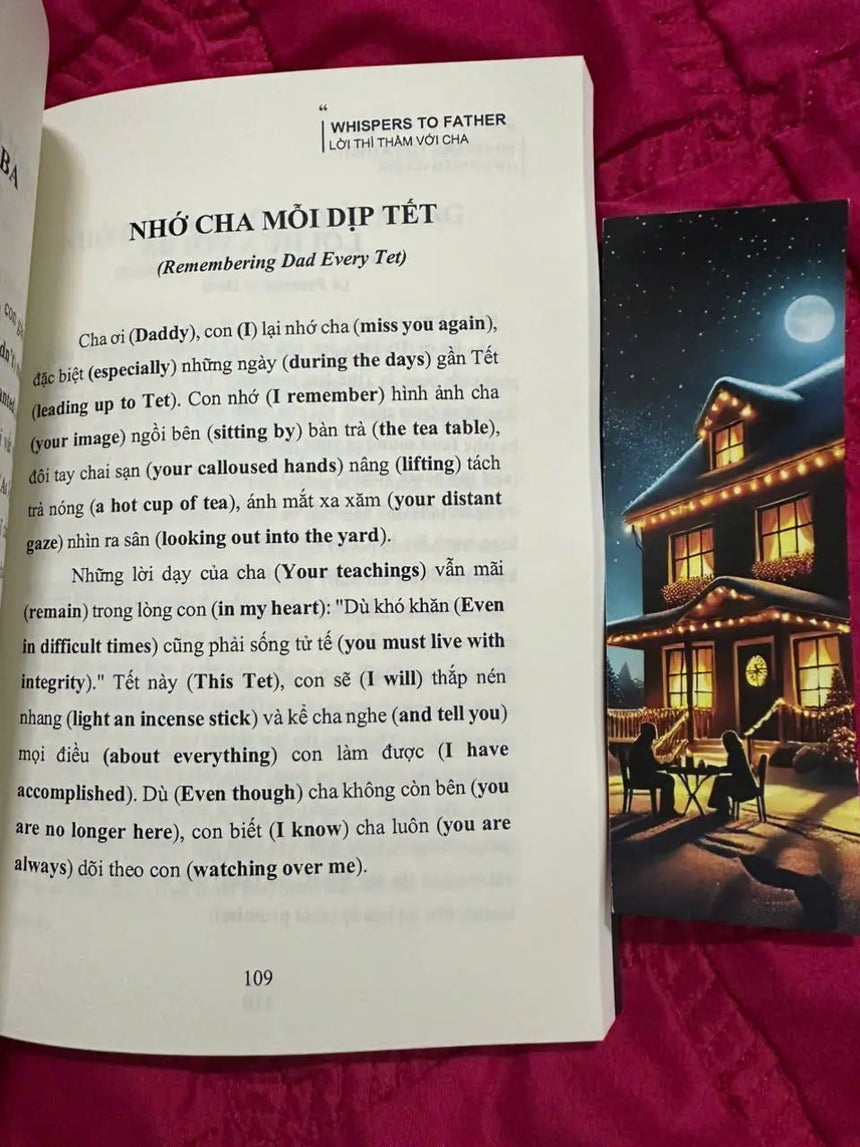 Sách Song Ngữ Lời Thì Thầm Với Cha - Whispers To Father + Mã File Nghe Bido - Tiệm Sách Việt tại Australia