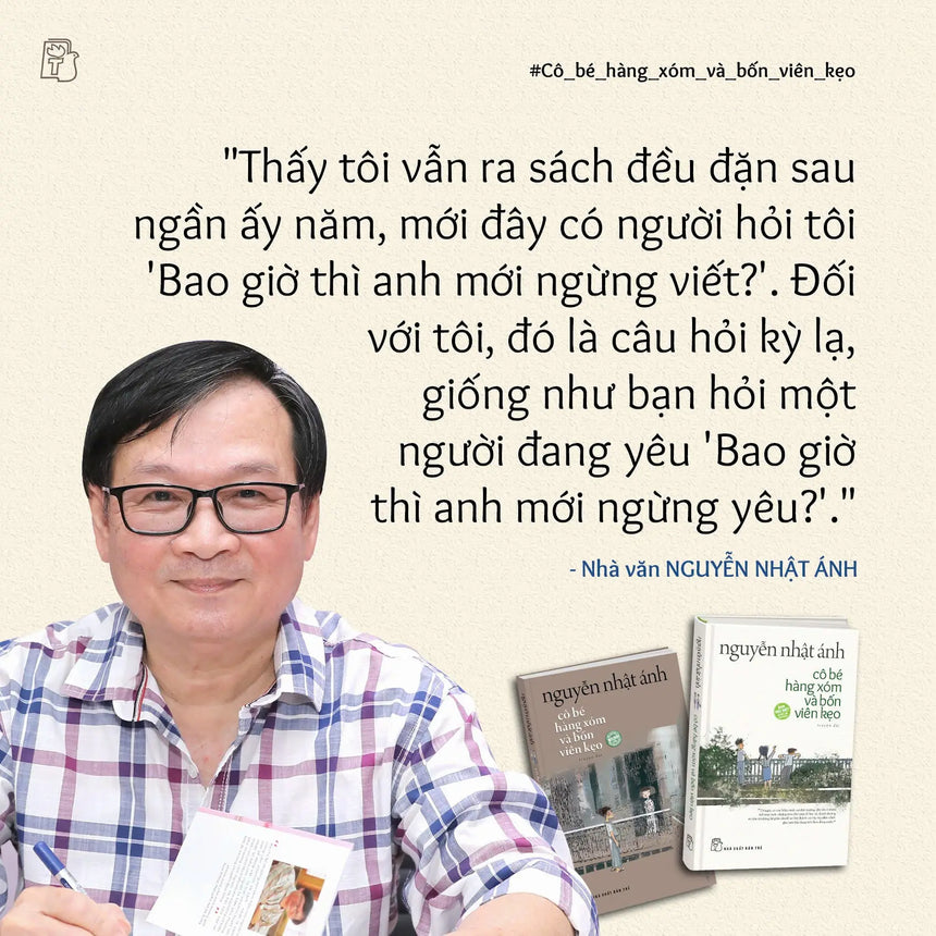 Cô Bé Hàng Xóm Và Bốn Viên Kẹo (Nguyễn Nhật Ánh) - 2 phiên bản & quà tặng kèm