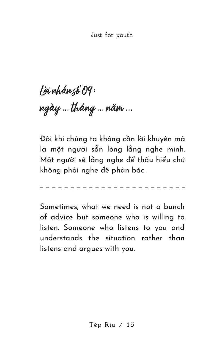 Just For Youth - Ước Mơ Không Có Ngày Hết Hạn - Tản văn song ngữ Việt Anh Bido - Tiệm Sách Việt tại Australia