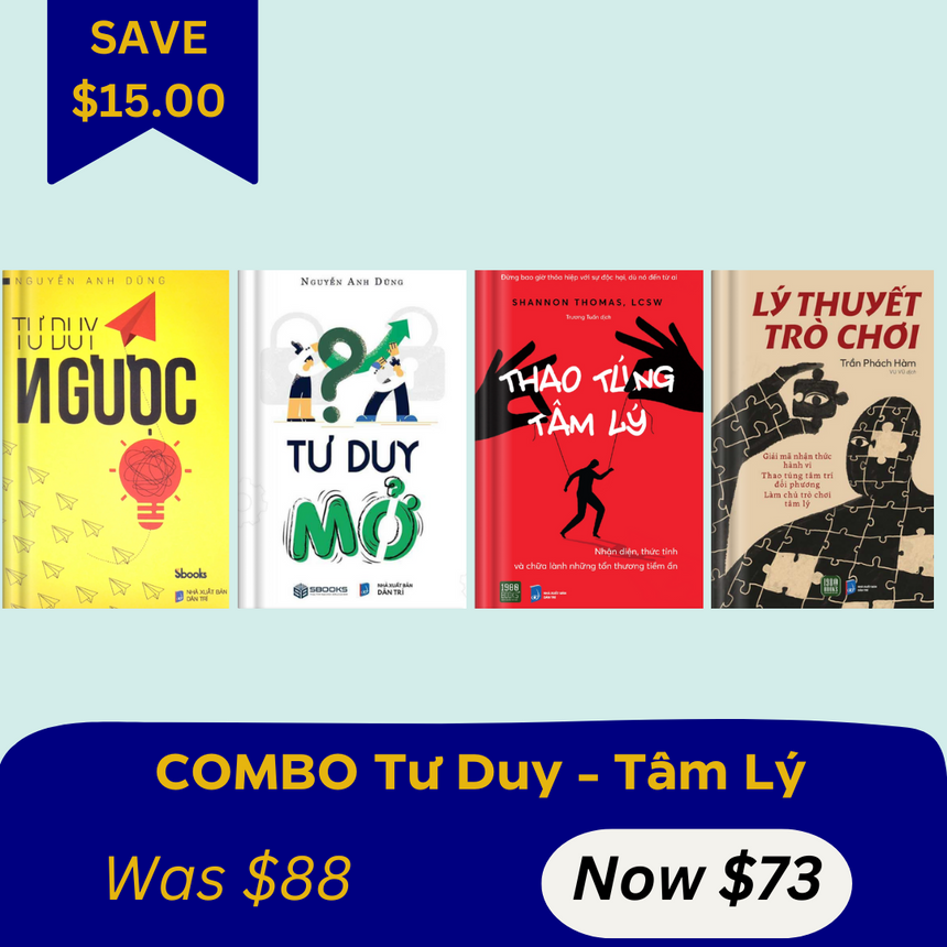 [OCT COMBO 1] Tư Duy Ngược + Tư Duy Mở + Thao Túng Tâm Lý + Lý Thuyết Trò Chơi