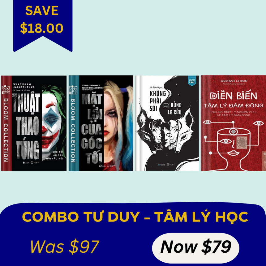 [OCT COMBO 8] Thuật Thao Túng + Mặt Lợi Của Góc Tối + Không Phải Sói Nhưng Cũng Đừng Là Cừu + Diễn Biến Tâm Lý Đám Đông