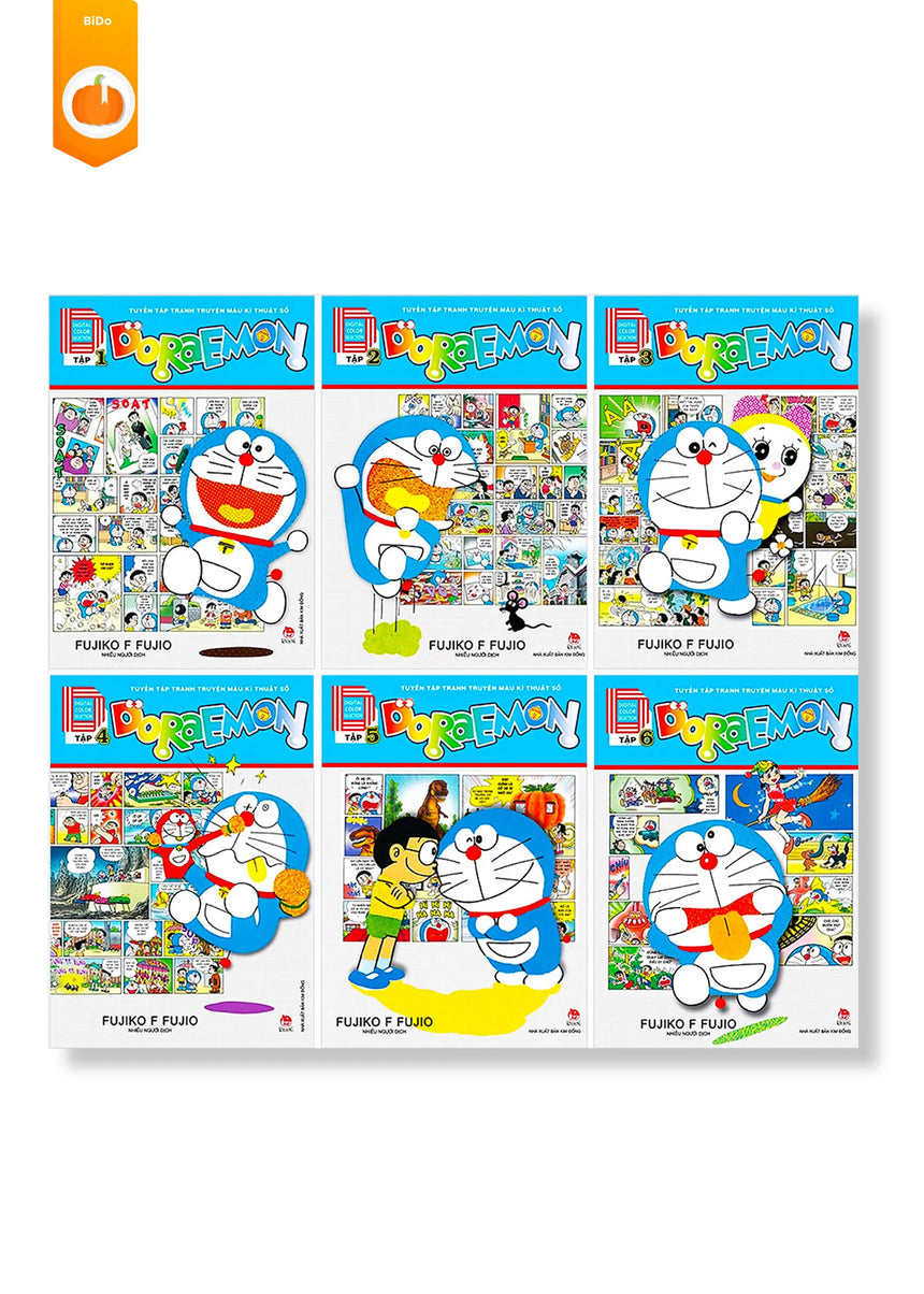 Combo Doraemon Tranh Màu Kỹ Thuật Số (Trọn bộ 6 tập) - Bido - Tiệm Sách Việt tại Australia