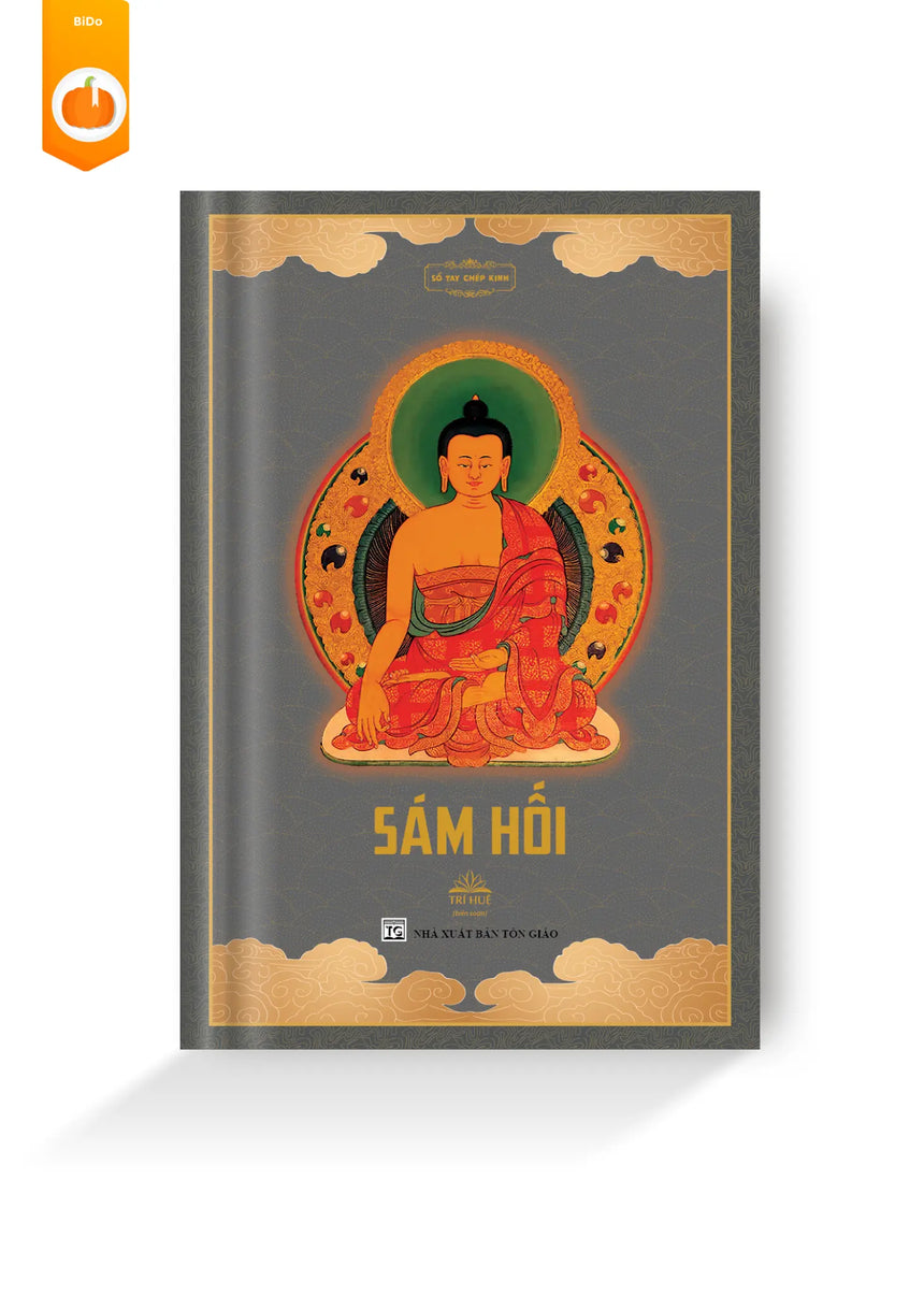 Combo Sổ Tay Chép Kinh Sám Hối + Kinh Dược Sư Lưu Ly (nét chữ in mờ, tặng kèm bút chép kinh) Bido - Tiệm Sách Việt tại Australia