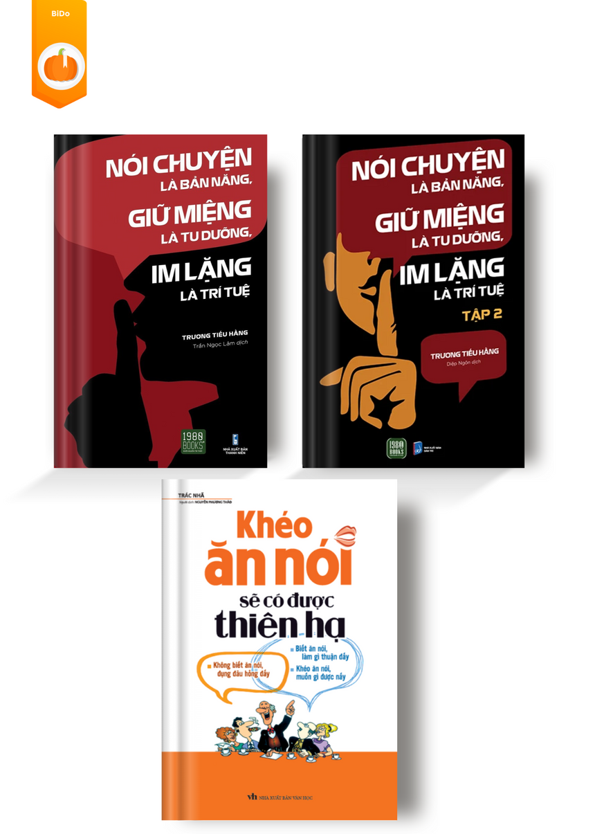 Combo Nói Chuyện Là Bản Năng, Giữ Miệng Là Tu Dưỡng, Im Lặng Là Trí Tuệ + Khéo Ăn Nói Sẽ Có Được Thiên Hạ Bido - Tiệm Sách Việt tại Australia