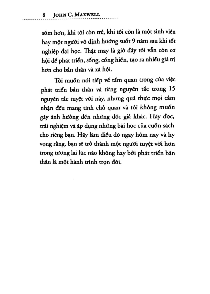 15 Nguyên Tắc Vàng Về Phát Triển Bản Thân