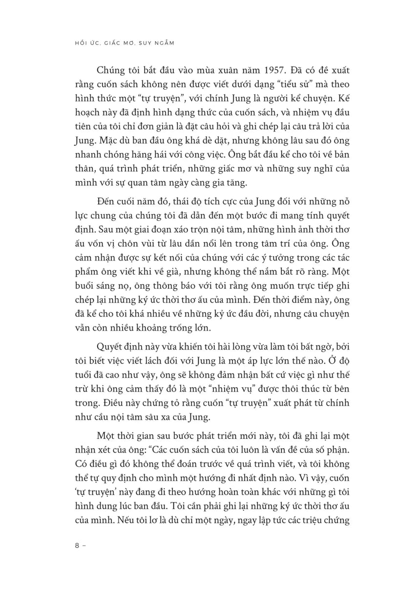 Hồi Ức, Giấc Mơ, Suy Ngẫm - Hành Trình Vào Nội Tâm Của Carl Jung – Nơi Ký Ức, Giấc Mơ Và Triết Lý Giao Thoa - Sách Việt tại Úc