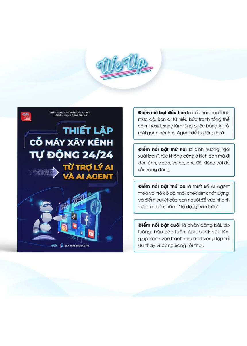 Thiết lập cỗ máy xây kênh tự động 24/24 từ trợ lý AI và AI Agent Bido - Tiệm Sách Việt tại Australia