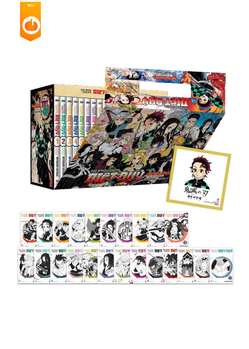 Premium Boxset Thanh Gươm Diệt Quỷ - Kimetsu no Yaiba (Trọn bộ 23 Tập) - Bộ sưu tập 5 năm Bido - Tiệm Sách Việt tại Australia