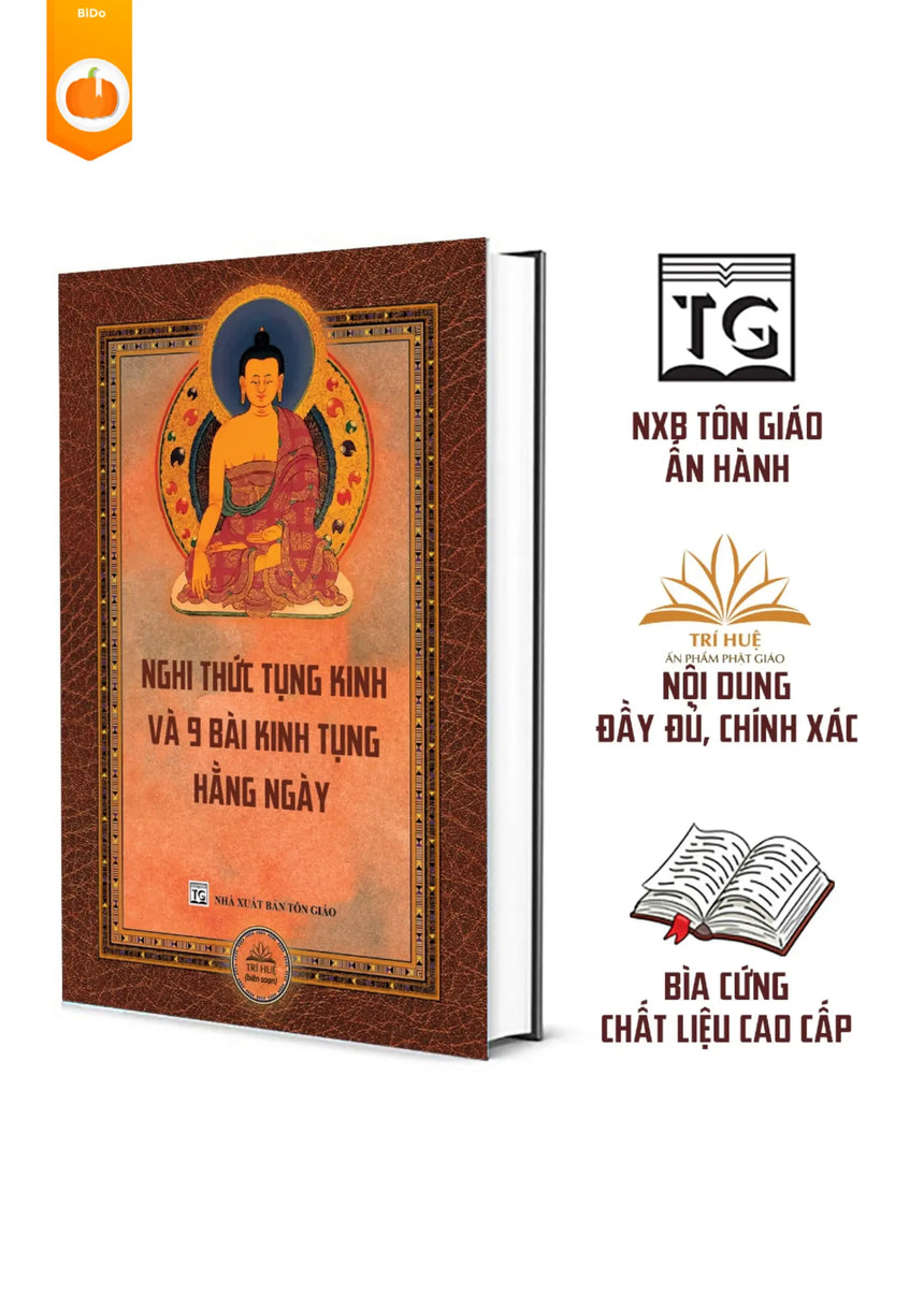 Nghi thức tụng kinh và 9 bài kinh tụng hàng ngày (bìa cứng)