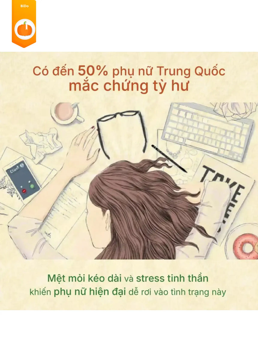Phụ nữ tỳ hư rất mau già Bido - Tiệm Sách Việt tại Australia