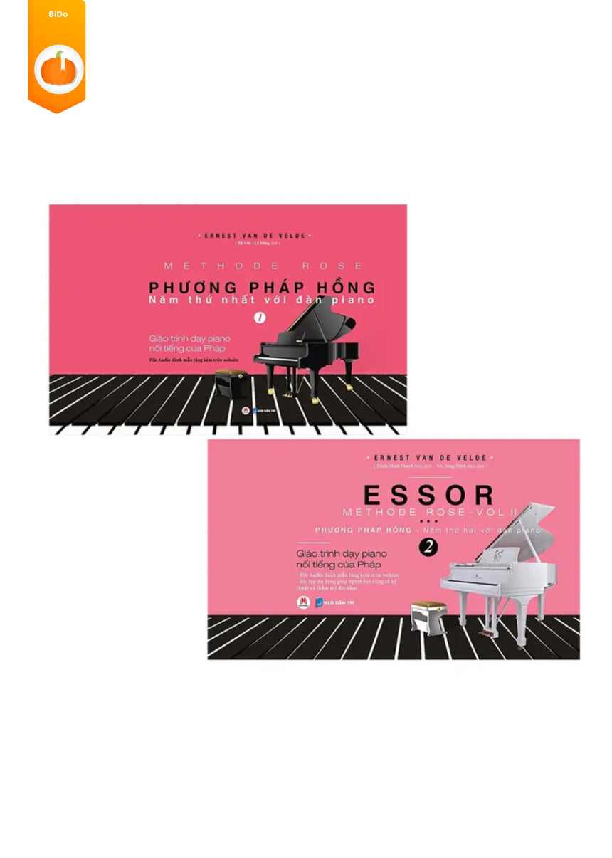 [pre-order] Sách Piano Phương Pháp Hồng - Methode Rose (Bộ 2 Tập) Bido - Tiệm Sách Việt tại Australia