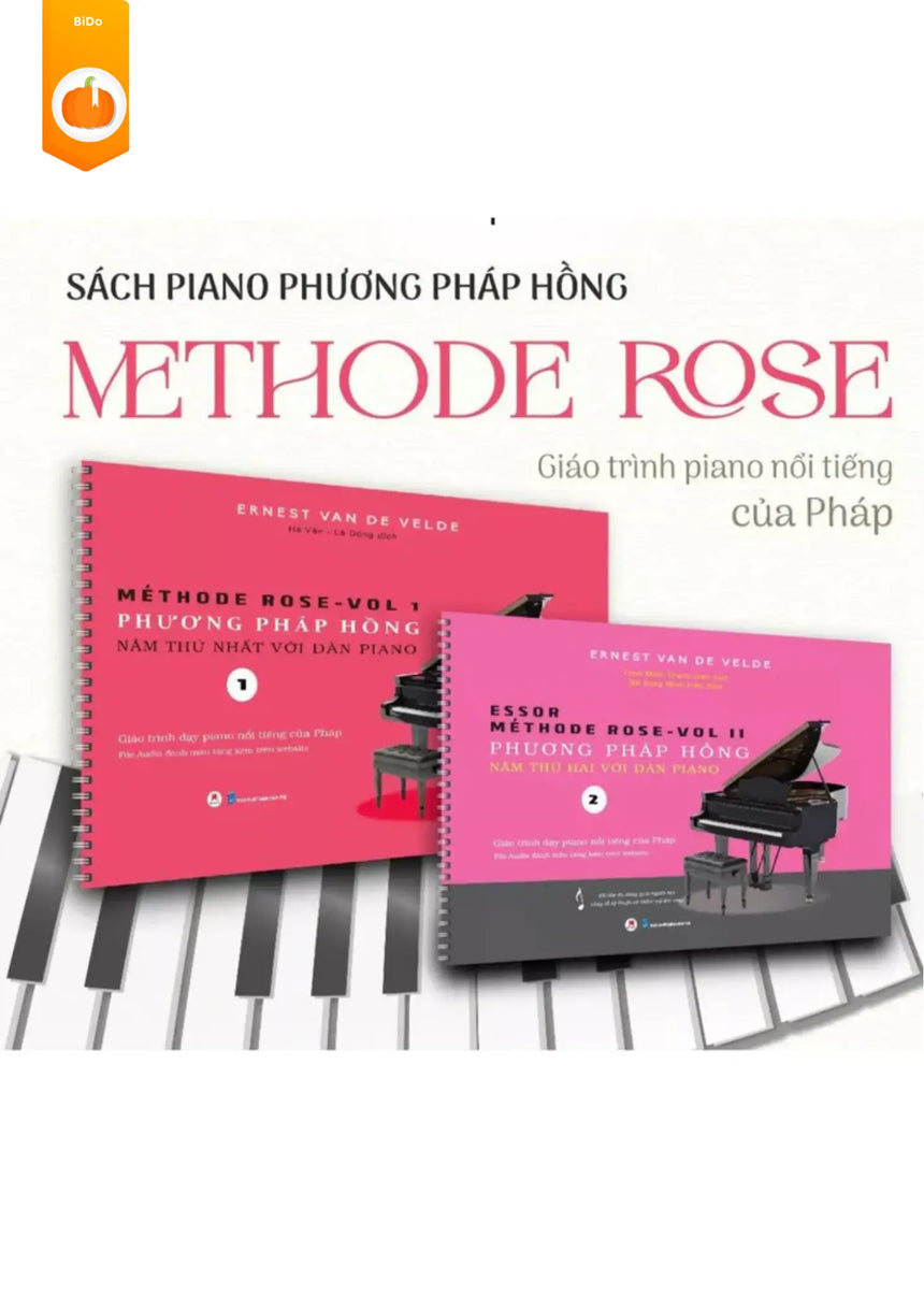 [pre-order] Sách Piano Phương Pháp Hồng - Methode Rose (Bộ 2 Tập) Bido - Tiệm Sách Việt tại Australia