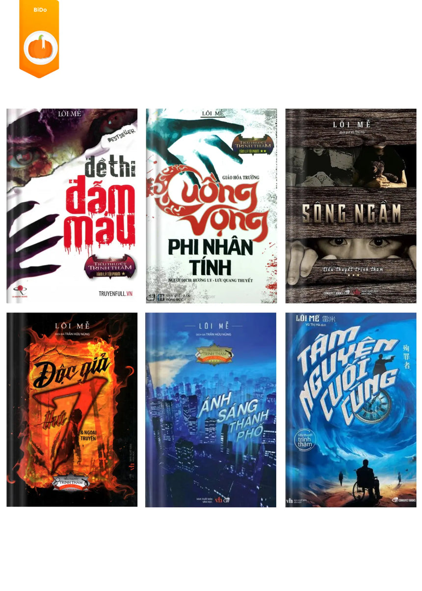 [pre-order] Bộ 6 cuốn trinh thám của Lôi Mễ Bido - Tiệm Sách Việt tại Australia