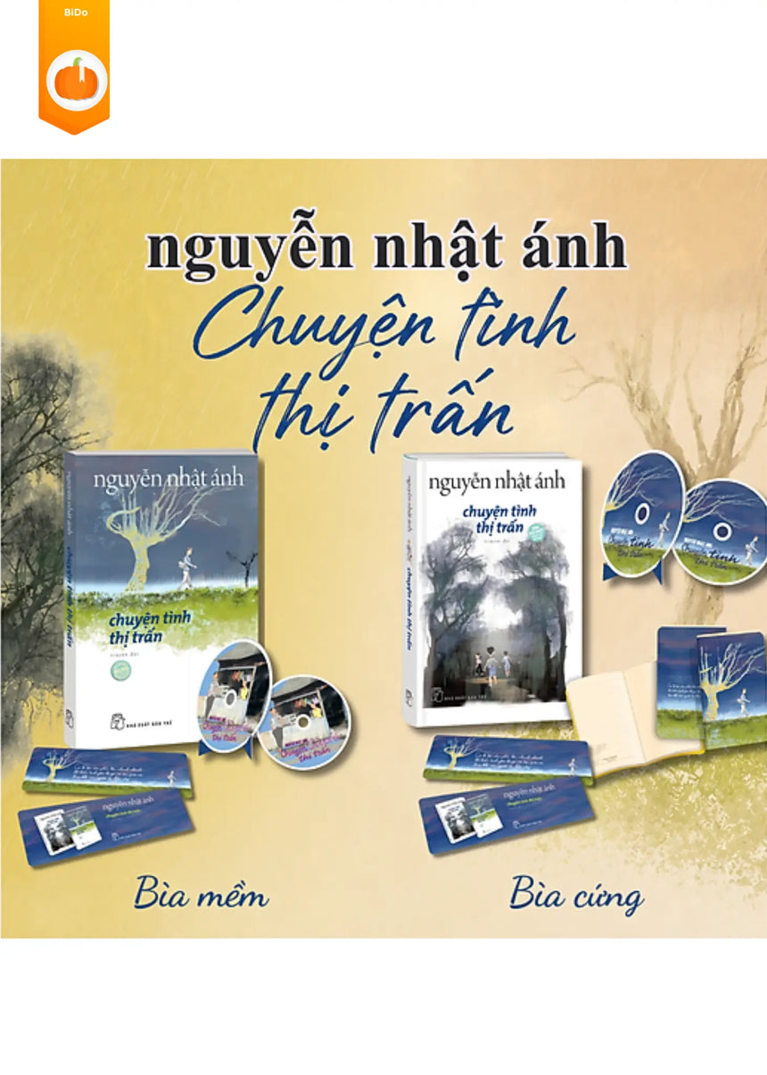 Sách Chuyện Tình Thị Trấn (Nguyễn Nhật Ánh) - 2 phiên bản & quà tặng kèm Bido - Tiệm Sách Việt tại Australia