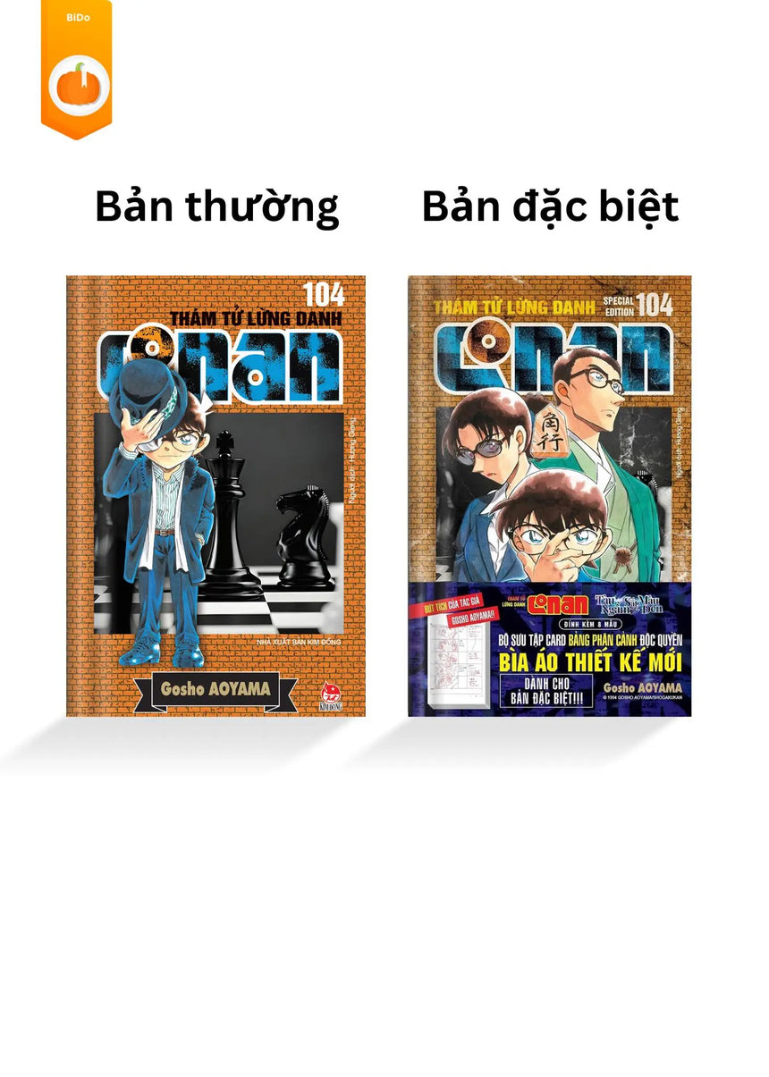 Thám Tử Lừng Danh Conan Tập 104 bản thường và bản đặc biệt (Tặng Obi, Card Bảng Phân Cảnh (Số Lượng Có Hạn) Bido - Tiệm Sách Việt tại Australia