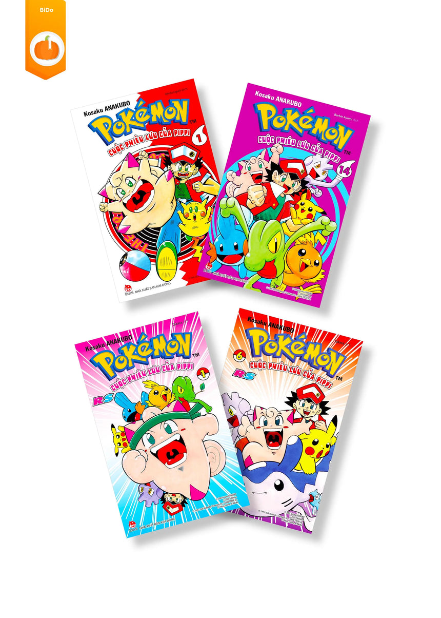 [pre-order] Pokémon - Cuộc Phiêu Lưu Của Pippi (trọn bộ 20 tập) BiDo - Tiệm Sách Việt