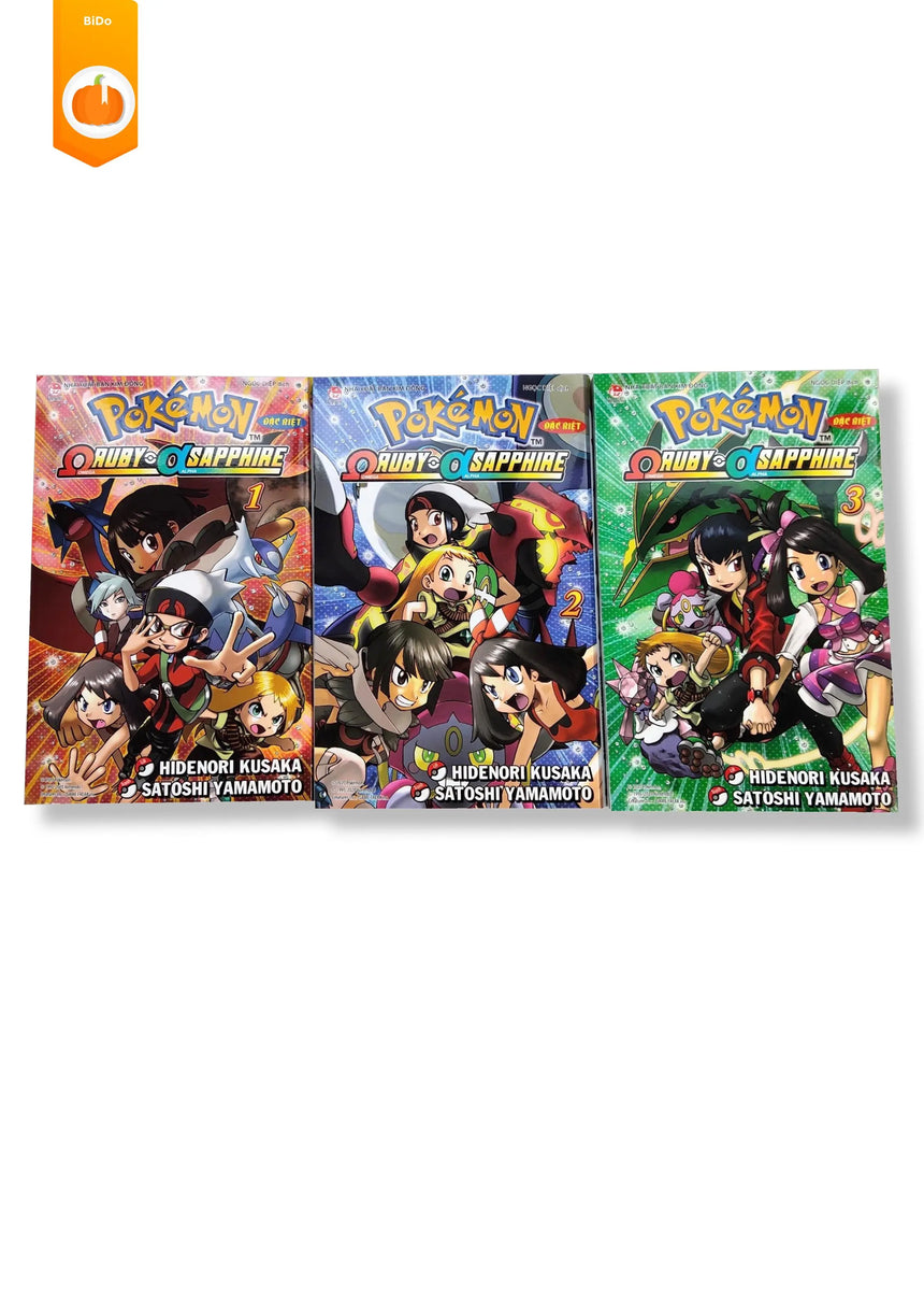 Boxset 3 Tập: Pokémon Đặc Biệt Ω Ruby Α Sapphire [Tặng Kèm Bookmark] - Bido - Tiệm Sách Việt tại Australia