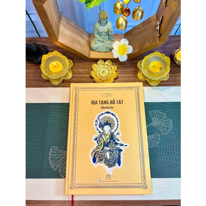 Sổ Tay Chép Kinh Địa Tạng Bồ Tát Bổn Nguyện (nét chữ in mờ, tặng kèm bút chép kinh) Bido - Tiệm Sách Việt tại Australia