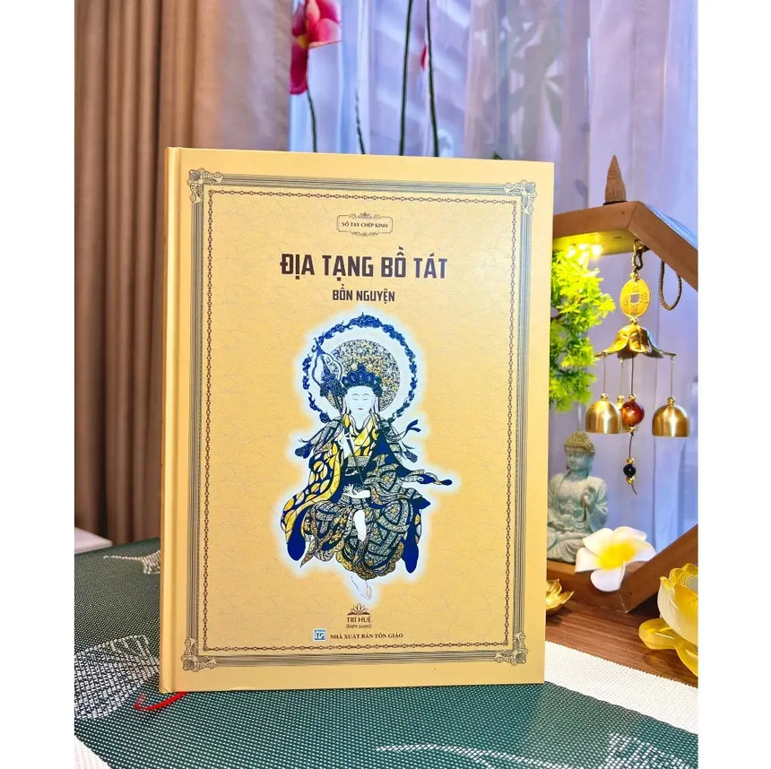 Sổ Tay Chép Kinh Địa Tạng Bồ Tát Bổn Nguyện (nét chữ in mờ, tặng kèm bút chép kinh) Bido - Tiệm Sách Việt tại Australia