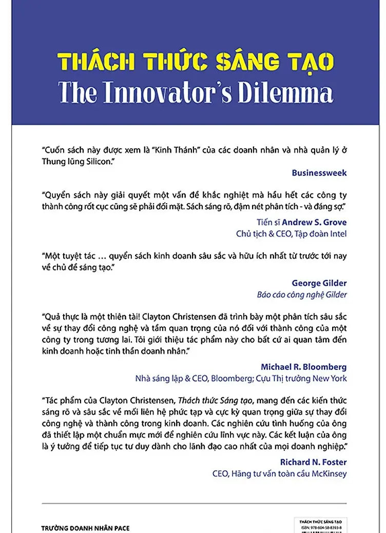 [pre-order] Thách Thức Sáng Tạo - The Innovator'S Dilemma Bido - Tiệm Sách Việt tại Australia