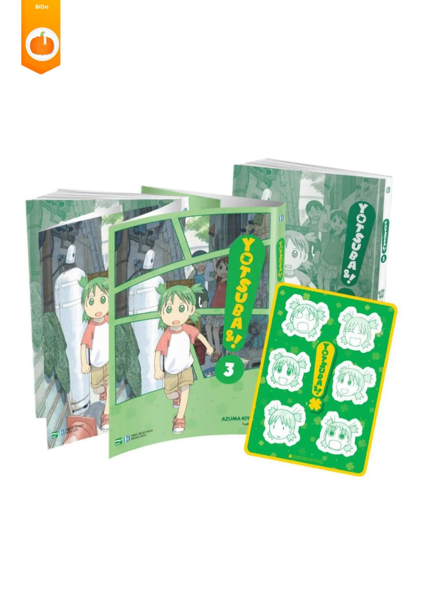 YOTSUBA&! CỎ BỐN LÁ 🍀 Bản Đặc Biệt - Tặng Kèm Bìa Áo Đặc Biệt + Standee - Bido - Tiệm Sách Việt tại Australia