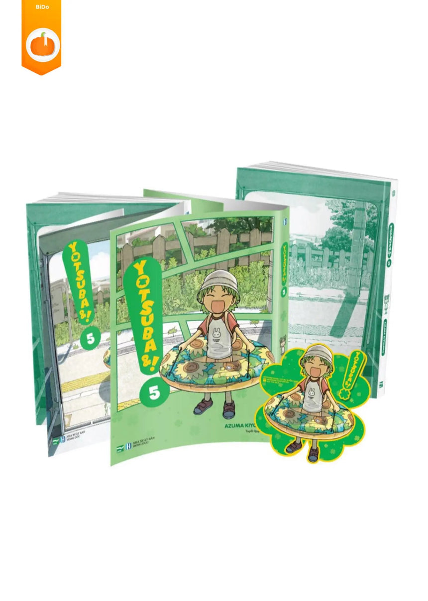 YOTSUBA&! CỎ BỐN LÁ 🍀 Bản Đặc Biệt - Tặng Kèm Bìa Áo Đặc Biệt + Standee - Bido - Tiệm Sách Việt tại Australia