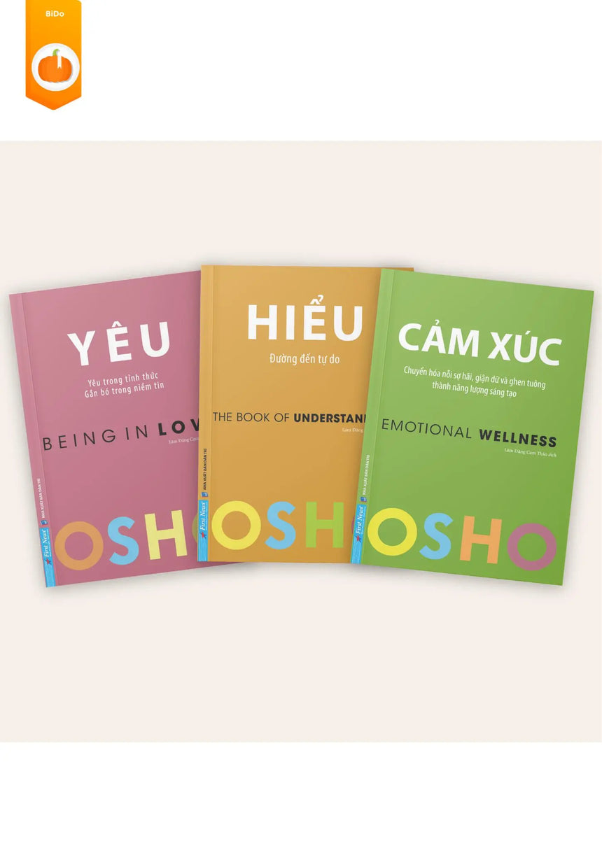 OSHO - Combo Sống Hài Hòa (Yêu, Cảm Xúc, Hiểu) BiDo - Tiệm Sách Việt