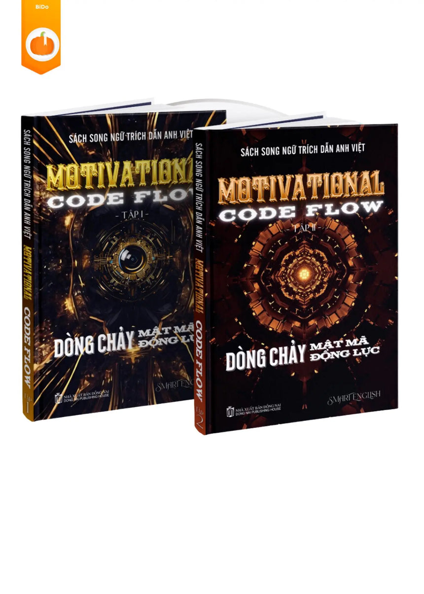 Combo 2 Sách Song Ngữ Anh Việt DÒNG CHẢY MẬT MÃ ĐỘNG LỰC - Motivational Code Flow Bido - Tiệm Sách Việt tại ÚC