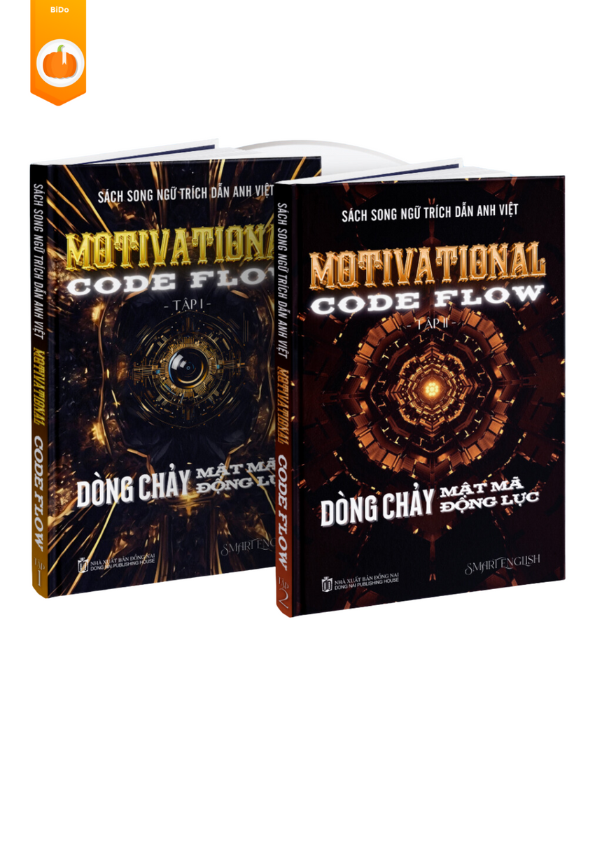 Combo 2 Sách Song Ngữ Anh Việt DÒNG CHẢY MẬT MÃ ĐỘNG LỰC - Motivational Code Flow