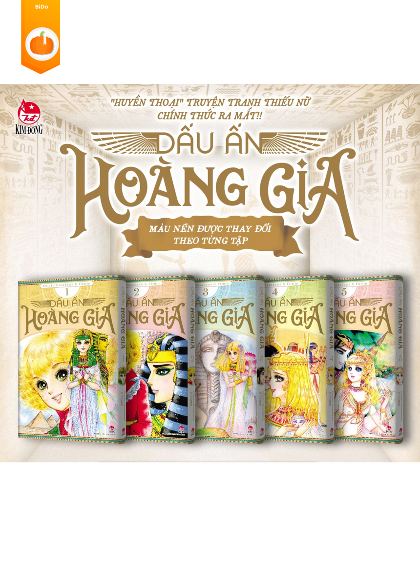 DẤU ẤN HOÀNG GIA Vol 1 - Vol 5 (Nữ Hoàng Ai Cập tái bản)