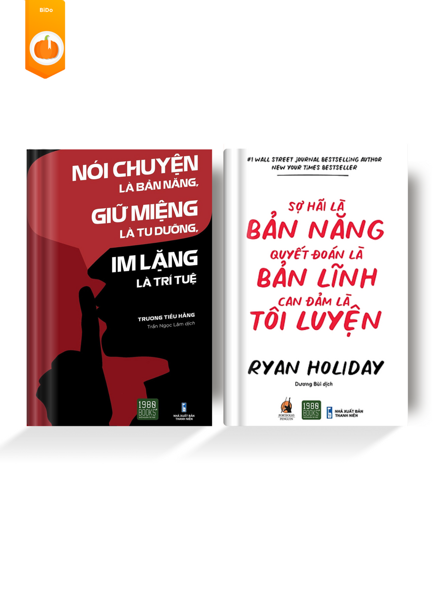 Combo 2 cuốn Tư Duy Kĩ Năng Sống - Nói Chuyện Là Bản Năng, Giữ Miệng Là Tu Dưỡng, Im Lặng Là Trí Tuệ - Sợ Hãi Là Bản Năng, Quyết Đoán Là Bản Lĩnh, Can Đảm Là Tôi Luyện