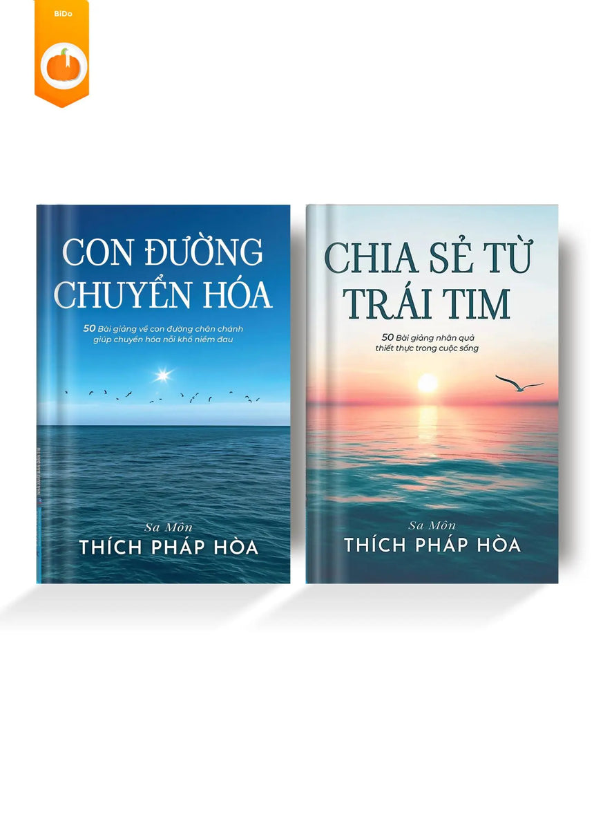 Combo Chia Sẻ Từ Trái Tim + Con Đường Chuyển Hóa - Thích Pháp Hòa - Bido - Tiệm Sách Việt tại Australia