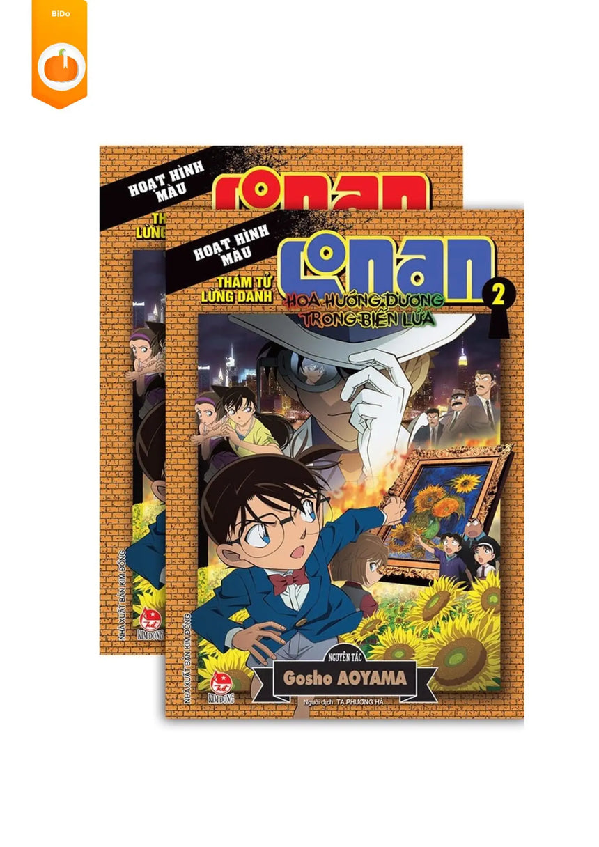 [pre-order] Conan bản hoạt hình màu: Hoa Hướng Dương Trong Biển Lửa (2 tập) BiDo - Tiệm Sách Việt