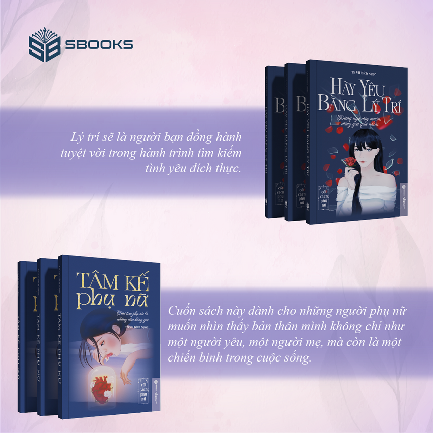 Combo Hãy Yêu Bằng Lý Trí + Tâm Kế Phụ Nữ Bido - Tiệm Sách Việt tại Australia
