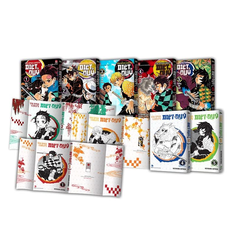 Premium Boxset Thanh Gươm Diệt Quỷ - Kimetsu no Yaiba (Trọn bộ 23 Tập) - Bộ sưu tập 5 năm Bido - Tiệm Sách Việt tại Australia