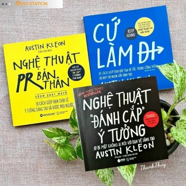 [pre-order] Combo Austin Kleon (Nghệ Thuật PR Bản Thân, Nghệ Thuật Đánh Cắp Ý Tưởng, Cứ Làm Đi) Bido - Tiệm Sách Việt tại Australia
