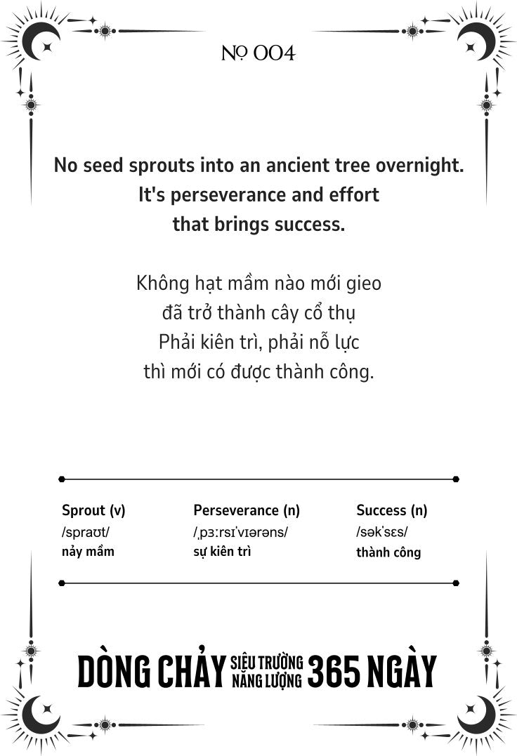 Combo 2 Sách Song Ngữ Anh-Việt 365 Ngày Dòng Chảy Siêu Trường Năng Lượng - 365 Days Of Supper Energy Flow