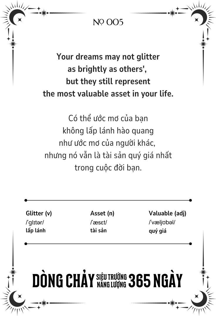 Combo 2 Sách Song Ngữ Anh-Việt 365 Ngày Dòng Chảy Siêu Trường Năng Lượng - 365 Days Of Supper Energy Flow