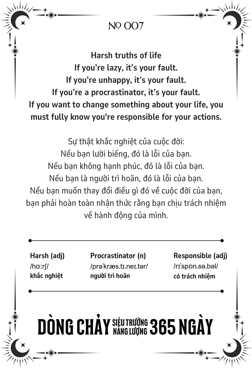 Combo 2 Sách Song Ngữ Anh-Việt 365 Ngày Dòng Chảy Siêu Trường Năng Lượng - 365 Days Of Supper Energy Flow