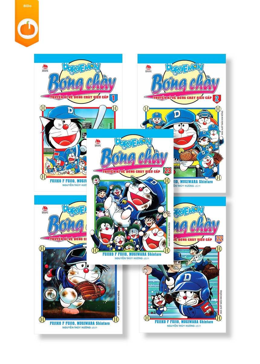 Doraemon Bóng Chày - Truyền Kì Về Bóng Chày Siêu Cấp (trọn bộ 23 tập) - 10% off + FREE SHIP